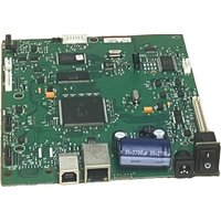 Green Zebra main logic board with multiple circuits, ports, and a blue capacitor.