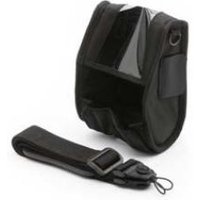 Black Zebra protective case with clear window, strap attachment, and adjustable black strap for printer/scanner accessory.