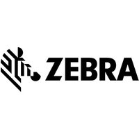 Zebra P1037750-006 print head, metallic with connector pins and mounting brackets.