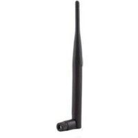 Black Zebra WLAN antenna for printer/scanner, slim design with angled connector base.