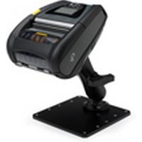 Black Zebra P1050667-033 printer/scanner accessory with a mounted base and sleek, compact design.