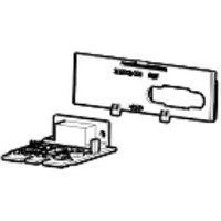 Zebra P1080383-443 serial interface spare part, rectangular shape with connectors and mounting bracket.