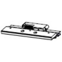 Zebra P1083320-016 print head, rectangular metal component with mounting holes and connector.