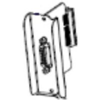 Zebra P1083320-038 printer/scanner spare part, metallic bracket with connector port and mounting holes.
