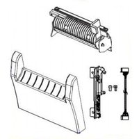 Zebra P1105147-019 printer/scanner spare part set, includes roller, bracket, and screws, black and white schematic.