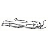 Black and silver Zebra P1105147-300 direct thermal print head with rectangular shape and mounting brackets.