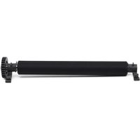 Black Zebra ZD421D ZD621D roller kit with gear on one end and cylindrical design.