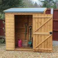 Black grid-patterned plastic shed base kit with interlocking panels, designed for 9x3 sheds, by ProBASE.