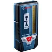 Bosch LR 7 Professional Laser Receiver, blue and black with digital display and red power button.