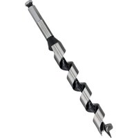 Bosch wood auger drill bit, 22x170mm, silver and black spiral design with hex shank and sharp tip.