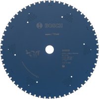 Blue Bosch circular saw blade with 60 teeth and central hole, designed for steel cutting.