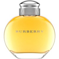 Round Burberry For Women Eau de Parfum bottle, 100ML, with silver cap and amber liquid.