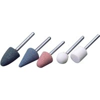 "Draper 4800 1/8\" Shank 5 Piece Grinding Point Set with various shaped abrasive heads in blue, pink, and white"