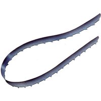 Draper BB1785 bandsaw blade, 1785mm x 1/4", silver with sharp teeth and curved loop design.
