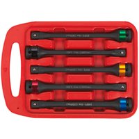 Sealey AK2242 1/2" Drive Torque Stick Set, five black sticks with colored bands in a red plastic case.