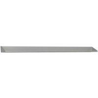 Gray Sealey API12 metal shelf, long and rectangular, designed for APIBP1800, with smooth finish and angled edges.
