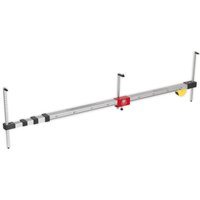 Telescopic Sealey RE50 Trammel Gauge with silver body, black grips, red center, and yellow measuring tape.