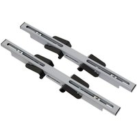Silver Sealey Benchclaw™ with black clamps, featuring dual adjustable tracks for secure bench mounting.