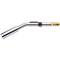 Sievert Promatic torch with 25mm cyclone burner, silver metal body, brass connector, and ergonomic black grip.