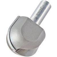 Cove cutter with a 19.1mm radius, silver finish, cylindrical shank, and engraved Trend branding.