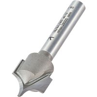 Trend Ovolo Panel Veining Cutter, silver with 1/4" shank, curved blade, and engraved markings.