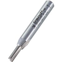 Silver Trend two flute straight cutter, 3.4 x 11mm, with engraved branding and smooth cylindrical shank.