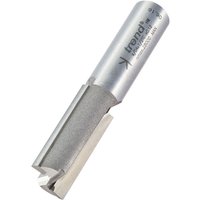 Silver Trend two flute straight cutter with cylindrical shank and engraved branding.