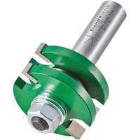 Green and silver Trend C158X1/2TC Tongue & Groove Set with dual cutting blades and hex nut.