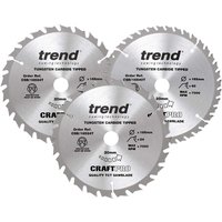 Trend CraftPro Saw Blade Set 165mm x 20mm (Pack of 3) - image 3