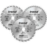 Trend CraftPro Saw Blade Set 165mm x 20mm (Pack of 3) - image 4
