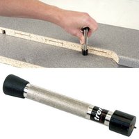Trend M/KWS01 Kitchen Worktop Off-Set Jig Scriber, silver with black rubber ends, used for precise countertop scribing.