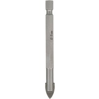 Silver Trend Snappy 7mm glass drill bit with hex shank and pointed carbide tip.
