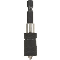 Black and silver Trend magnetic screw holder with textured grip and hex shank.