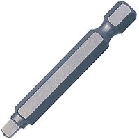 Square bit with hexagonal shank, metallic finish, part of Trend Snappy Snap/SQ/123 Mix Pack of 3.