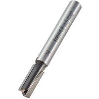 Silver Trend TR07X1/4TC cutter with two straight flutes and engraved branding on the shank.