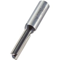 Silver Trend 10 x 35mm two flute straight cutter with engraved logo and sharp cutting edges.