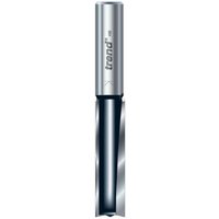 Trend TR17DX straight cutter, silver with two flutes, 12.7 x 50mm, cylindrical shank, brand logo on top.