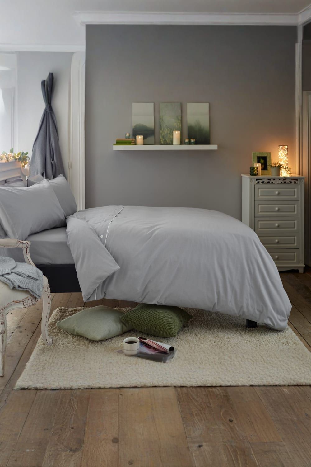 Deyongs Southwick Grey Super King Size Fitted Sheet - image 4