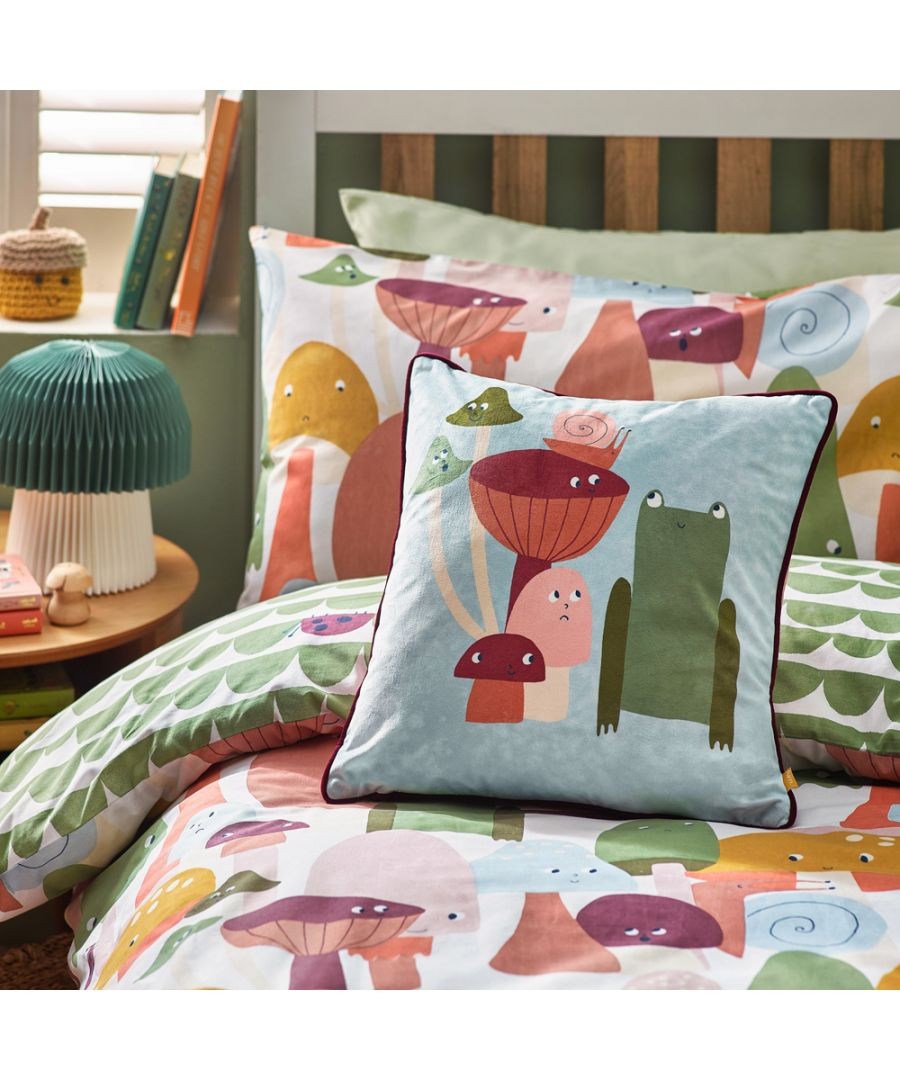 little furn. Funguys Double Multicolour Mushroom Duvet Cover Set - image 2
