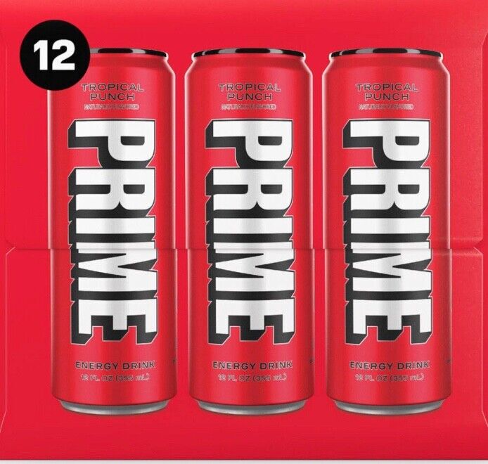 Prime Tropical Punch Energy Drink Multipack, 12 x 330 ml - image 2