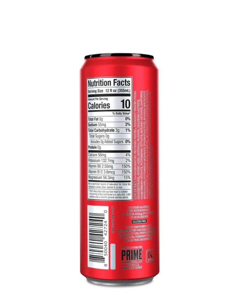 Prime Tropical Punch Energy Drink Multipack, 12 x 330 ml - image 4