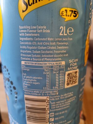 Schweppes Slimline Lemonade, 2 L - image 2