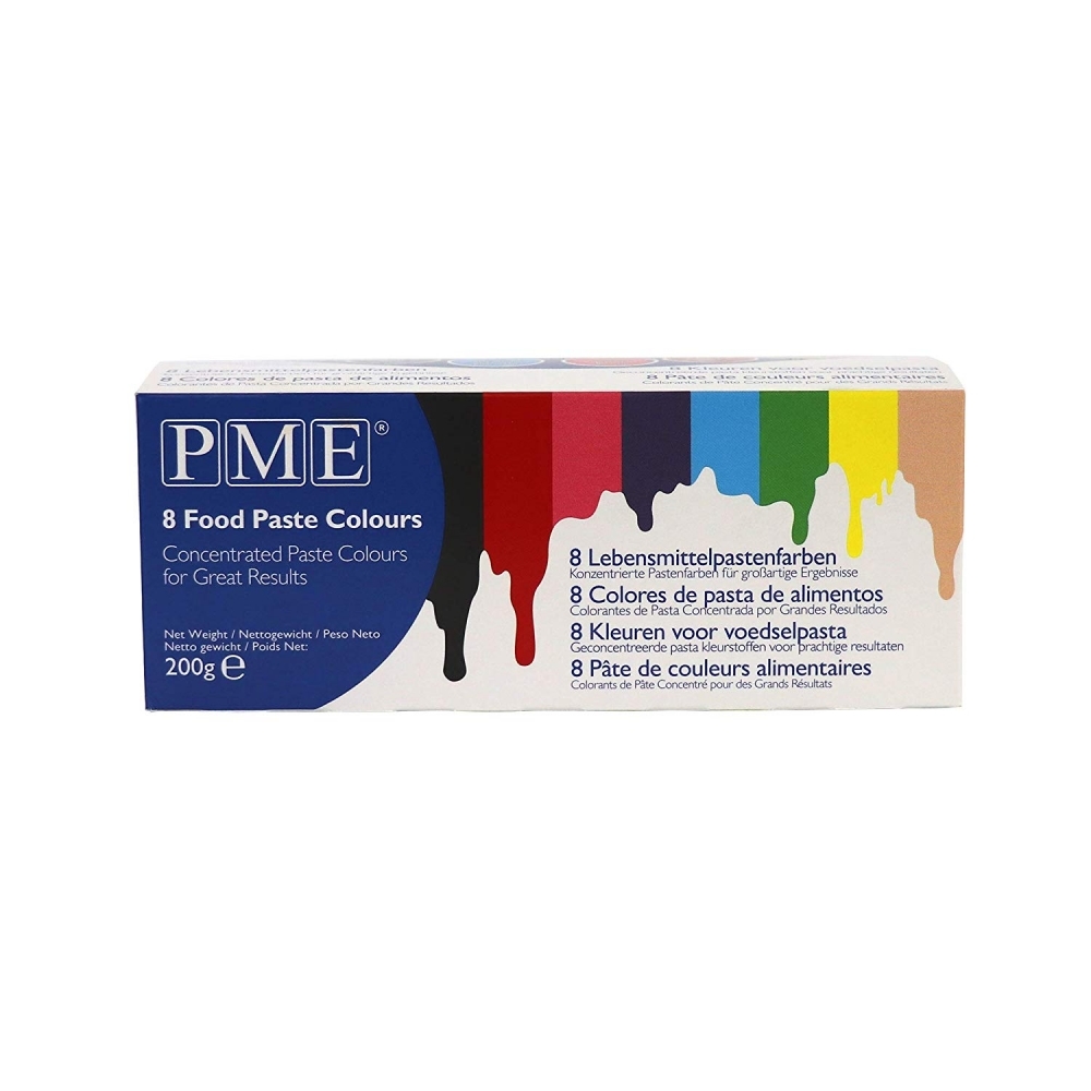 Set of Eight PME Food Colour Pastes - image 2