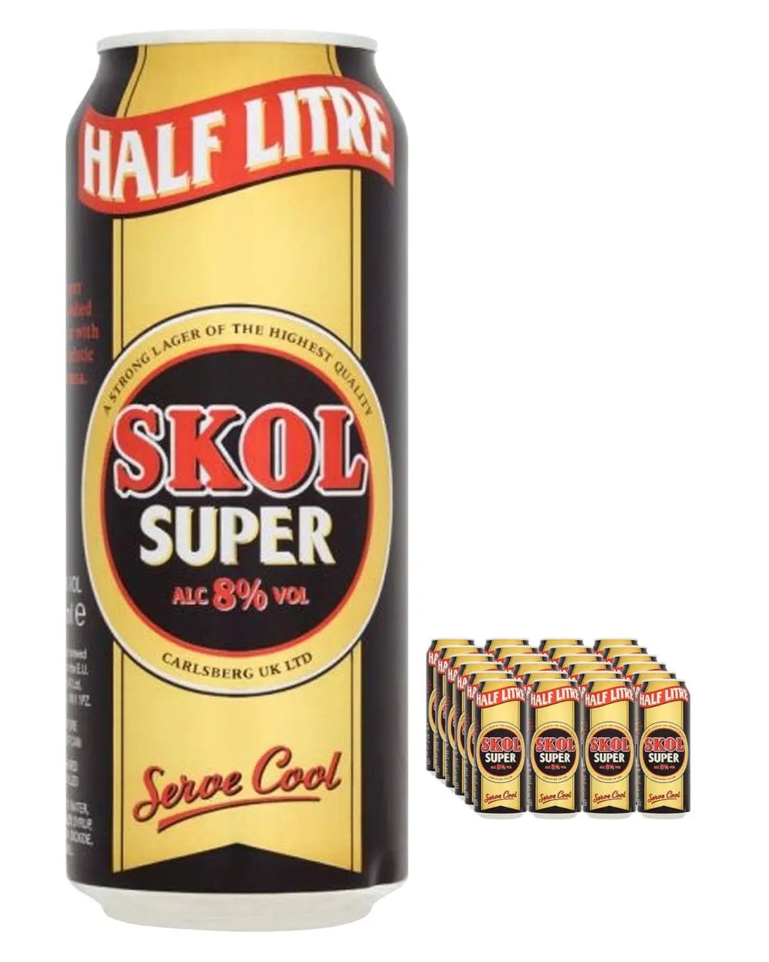 skol Skol Super Lager Beer, 24 X 500 Ml