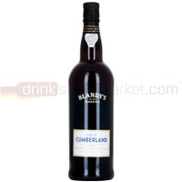 Blandys Duke of Cumberland Madeira 75cl wine bottle with black label and gold accents, featuring a black cap.