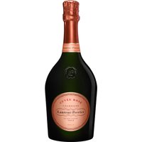 Laurent Perrier Cuvée Rosé champagne, dark green bottle, pink foil, and label, 75cl.