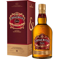 Chivas Regal 13 Year Extra Whisky 70cl bottle with red label and gold accents, next to matching red box.