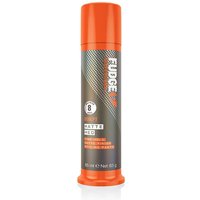 Orange cylindrical Fudge Matte Hed Hair Styling Wax 85g with textured gray label and bold white text.