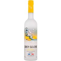Grey Goose Le Citron Lemon Vodka 70cl bottle with yellow cap and lemon graphics on frosted glass.