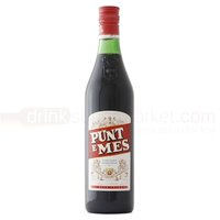 Punt E Mes Carpano Vermouth 75cl bottle with red cap, red and white label featuring vintage design.